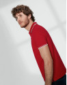 Polo piqué algodón rojo