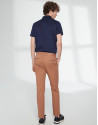 Camel basic cotton chino pants