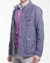 Sapphire blue piqué jacket