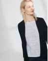 Navy blue long sleeve thin jacket