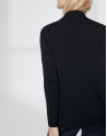 Navy blue long sleeve thin jacket