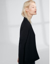 Navy blue long sleeve thin jacket