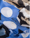 Fular animal print azul cielo