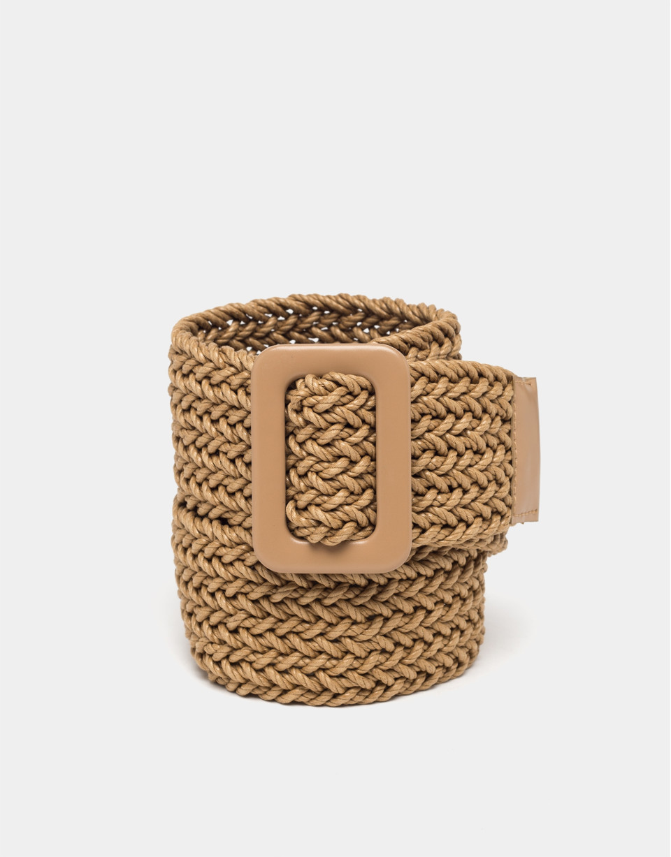 Camel braided belt