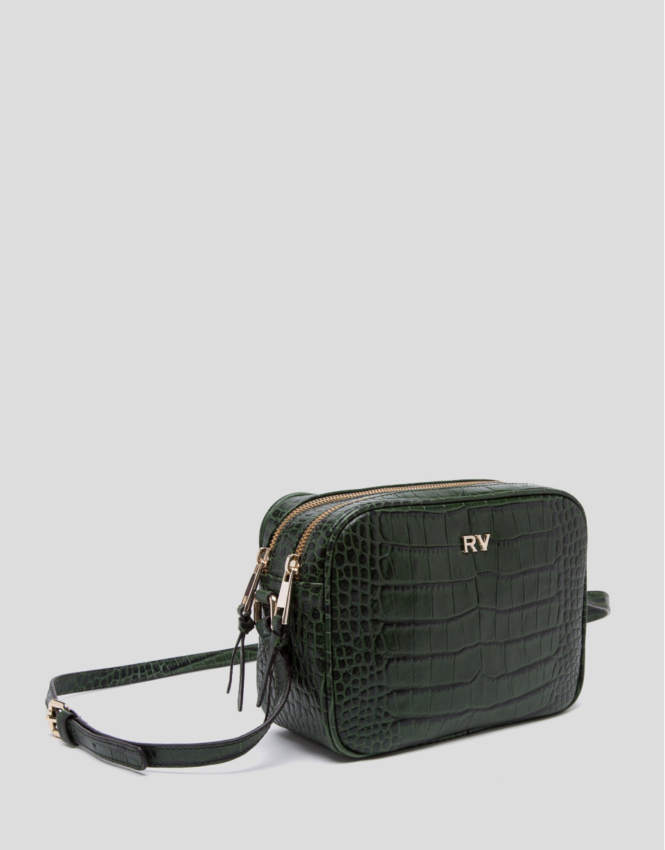 Green alligator Taylor shoulder bag