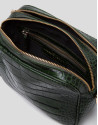 Bandolera Taylor piel coco verde
