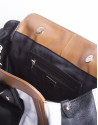 LORD: Tricolor leather satchel 