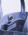 DAISY AZUL DENIM: Nobuck tote bag