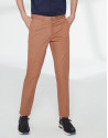 Camel basic cotton chino pants