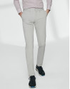 Light grey basic cotton chino pants
