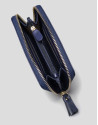 Dark blue Saffiano leather mili billfold