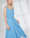 Indigo checked dress 