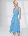 Indigo checked dress 