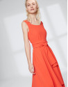 Orange checked dress 