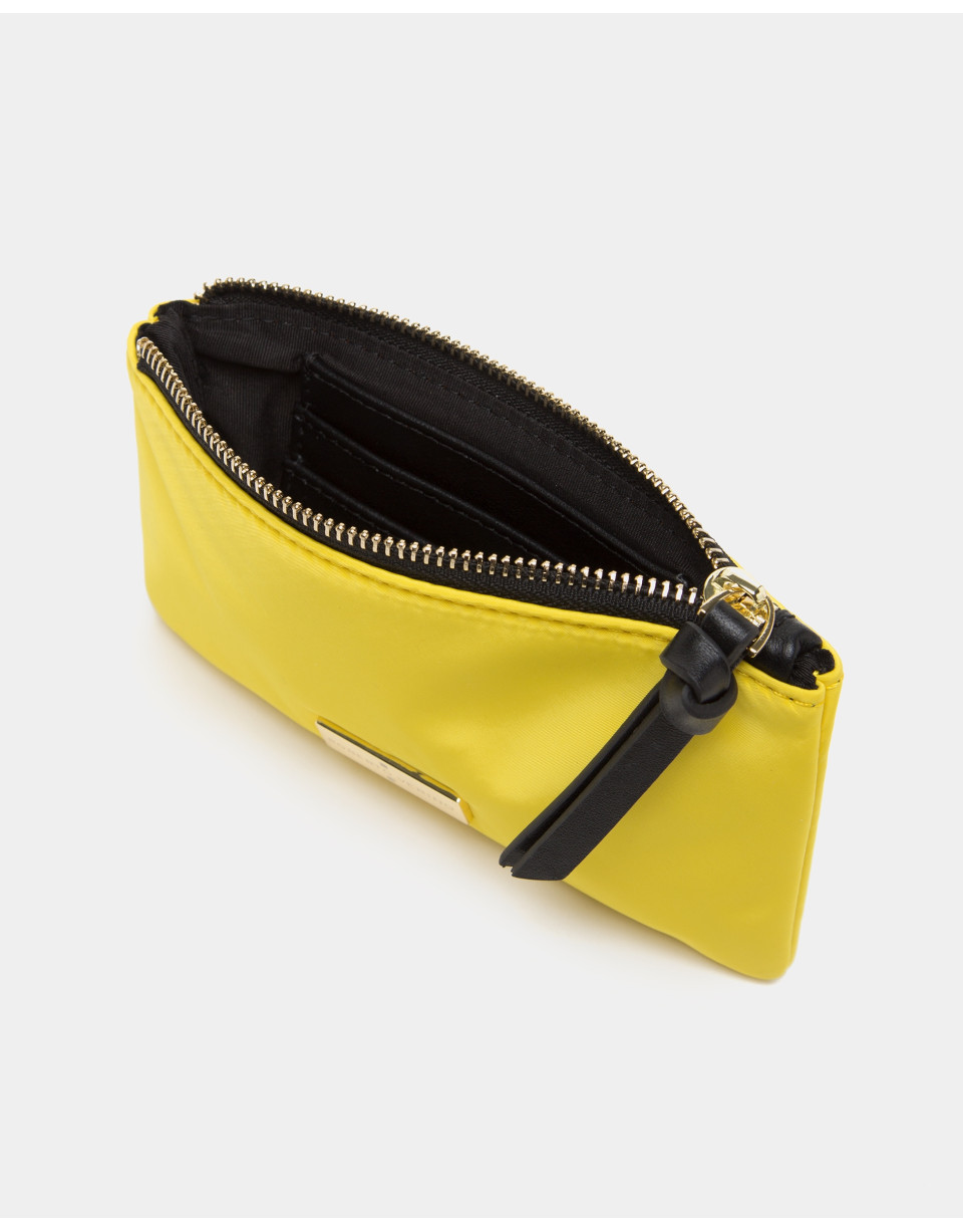 Cartera nylon amarilla