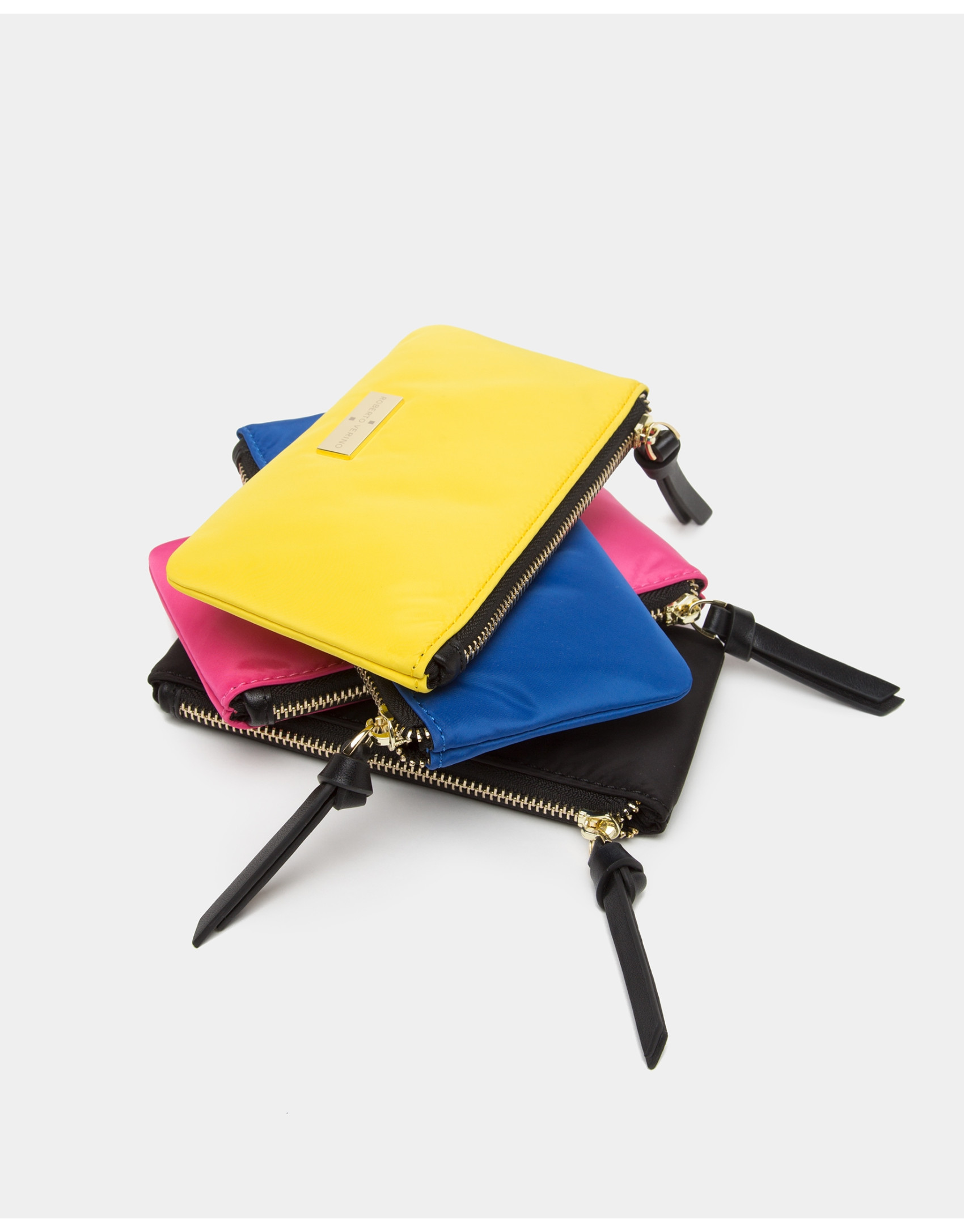 Cartera nylon azul