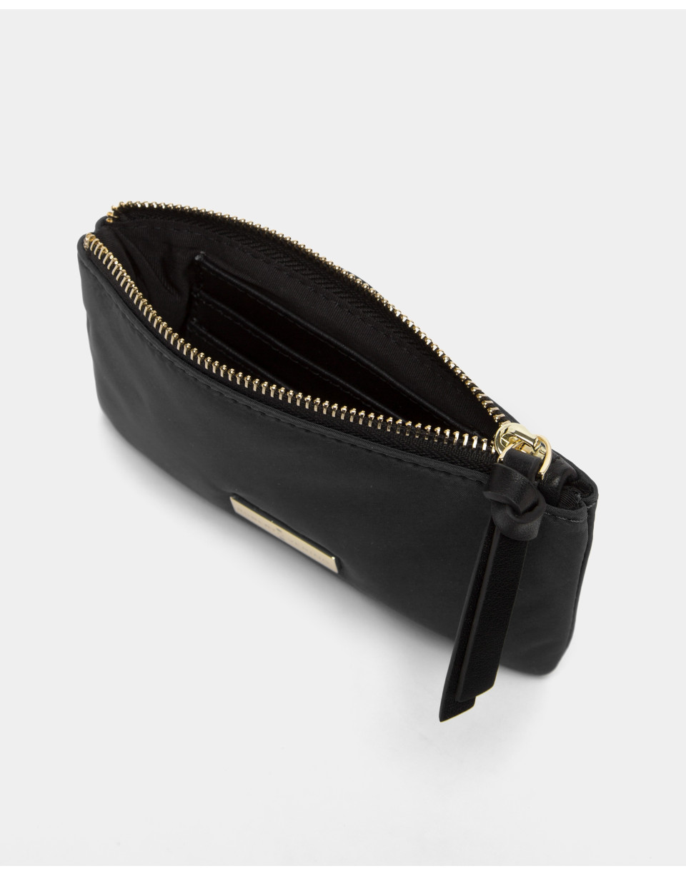 Cartera nylon negra