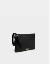 Black nylon handbag