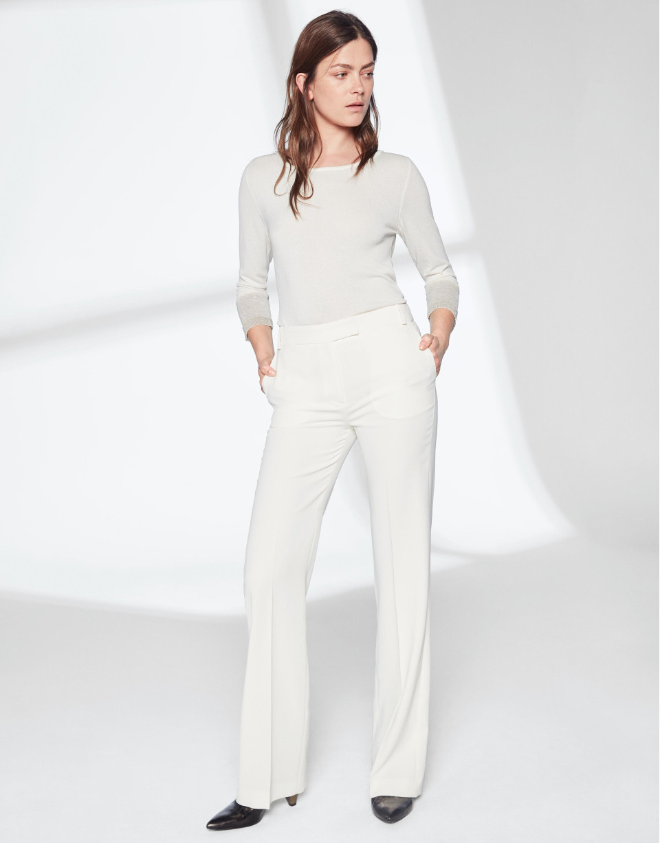 Pantalón traje blanco