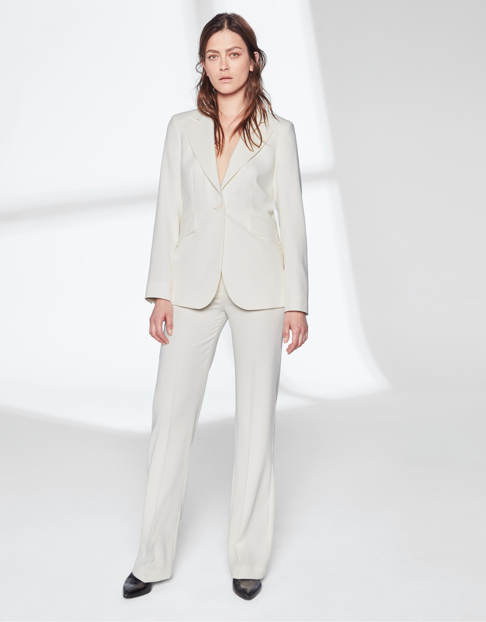 Pantalón traje blanco