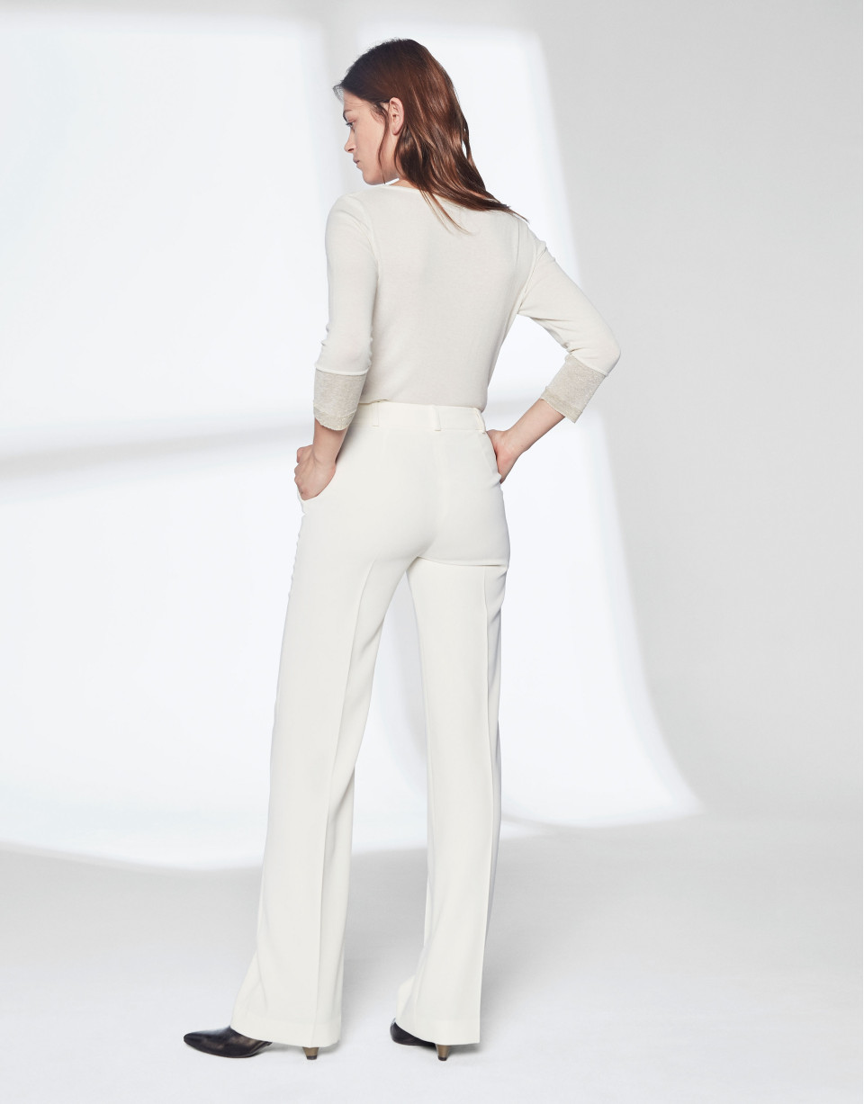 White pants suit