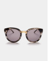 Gray marbled cat's eye sunglasses