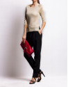 MARTINA ROJO: Folding leather clutch bag