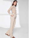 Pantalón traje arena