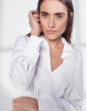 Camisa blanca lazada cintura