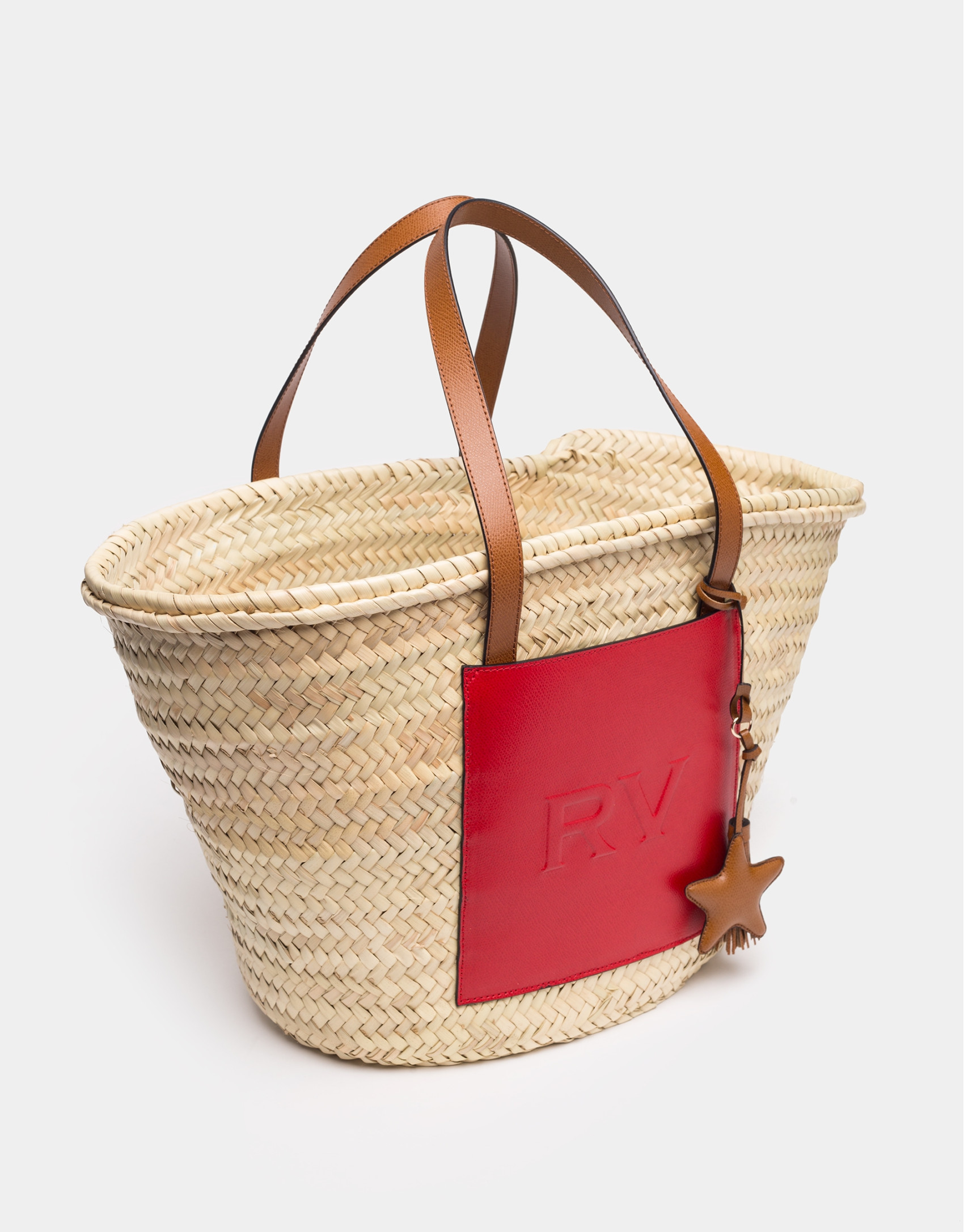 Bolso capazo de rafia