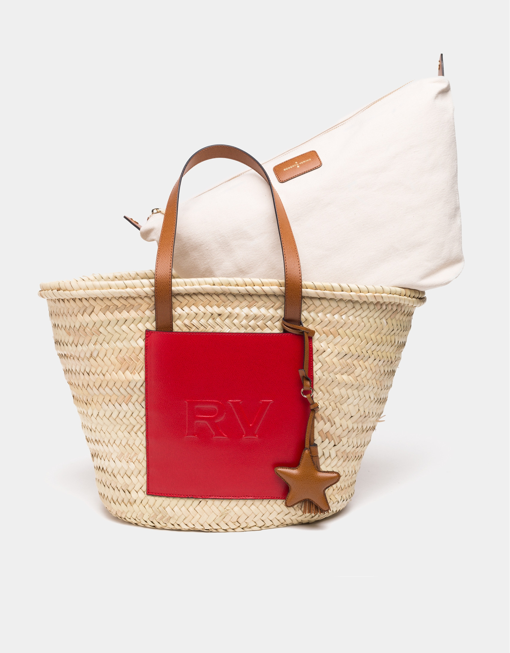 Bolso capazo de rafia