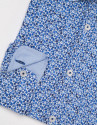 Camisa sport flores pequeñas azules