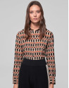 Camisa masculina estampado geométrico