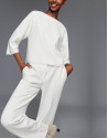 Ivory straight pants