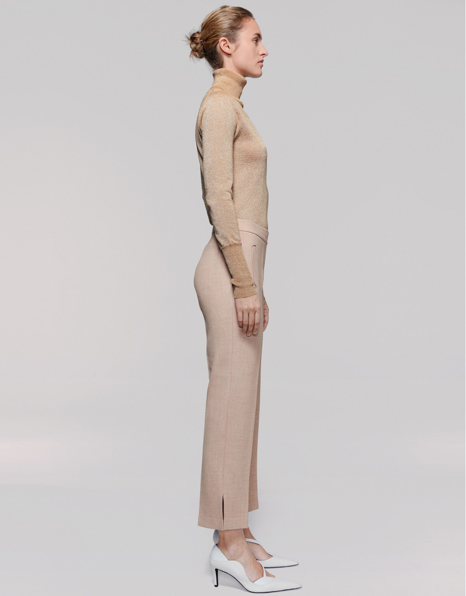 Pantalón tobillero visón