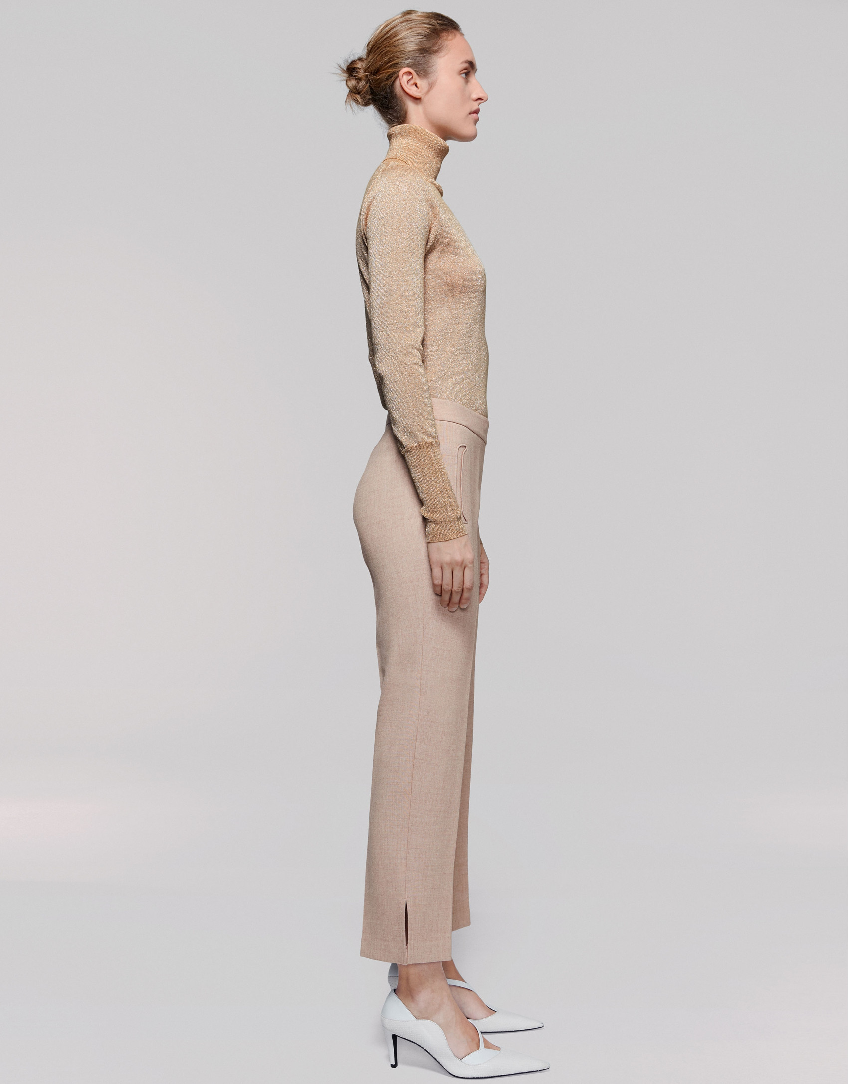 Pantalón tobillero visón