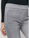 Pantalón tobillero gris marengo
