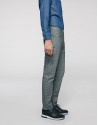 Gray pants with five pockets