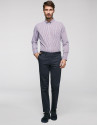 Navy blue cotton chino pants