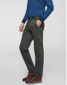 Khaki cotton chino pants