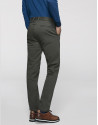 Khaki cotton chino pants