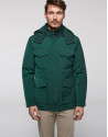 Khaki tech fabric parka