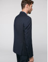 Navy blue sport jacket with patch pocket