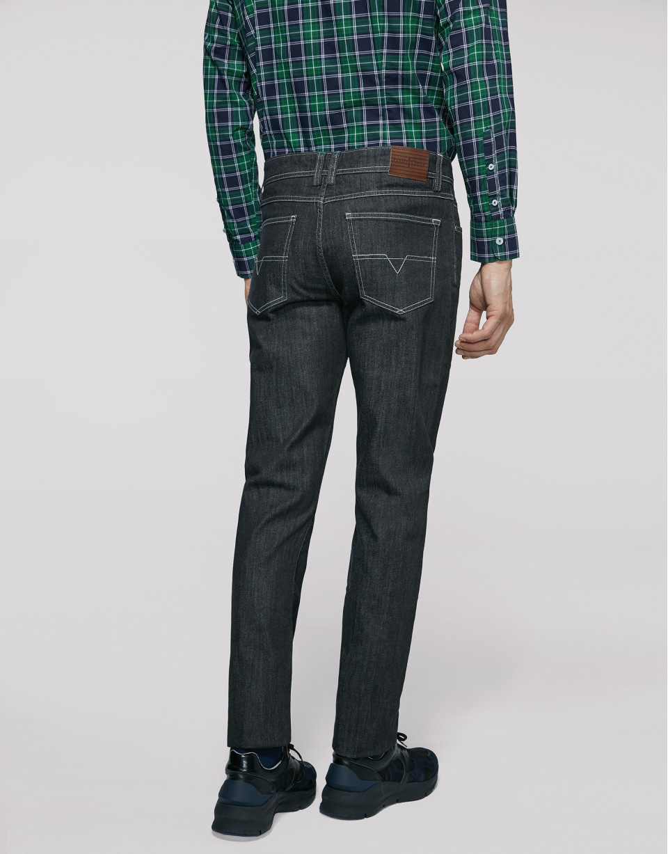 Pantalón denim gris