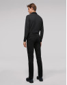 Black cotton chino pants