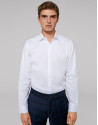 Camisa vestir rombos blanco