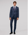 Blue regular half canvas suit