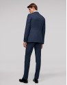 Blue regular half canvas suit