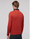 Jersey cuello pico teja
