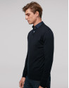Jersey cuello pico marino